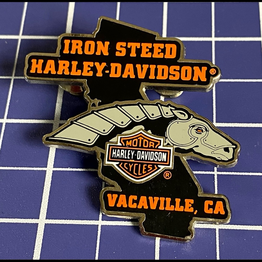 Harley Davidson Pin Vest Jacket Pin - IRON STEED HARLEY DAVIDSON VACAVILLE,CA